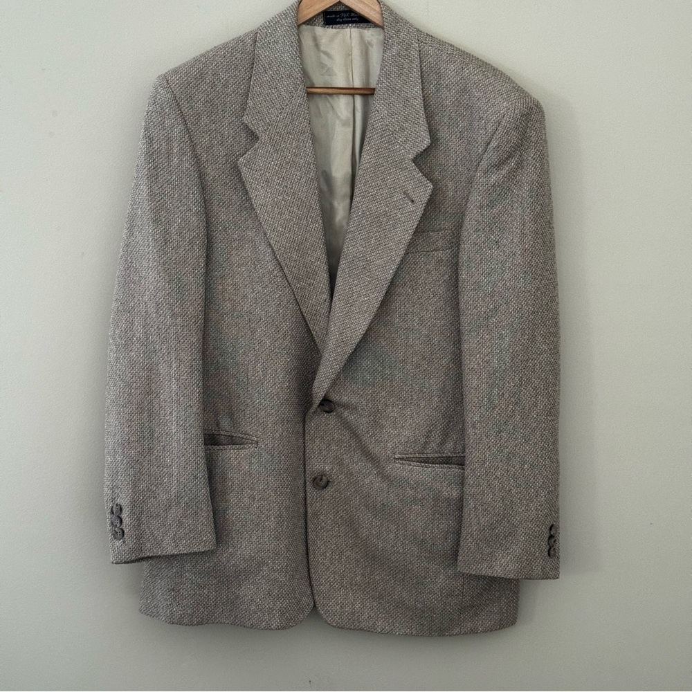 Gianfranco Ruffini Champaign Silk Blend Blazer Size 40R